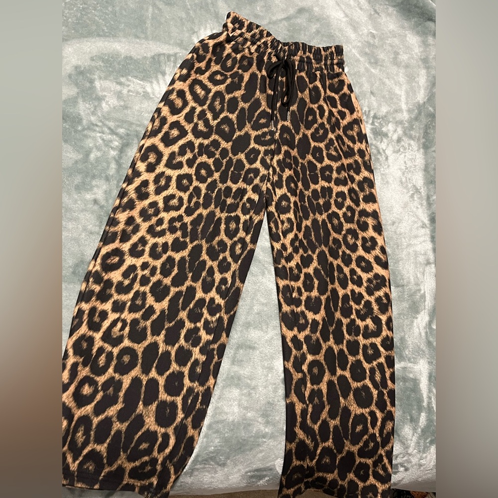 Cheetah Print Sweatpants